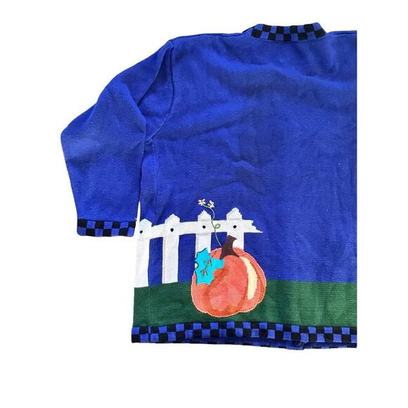 Storybook Knits Women Button Down Halloween Christmas Cardigan Plus Size 3X - Picture 3 of 8